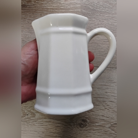 Pfaltzgraff Heritage White Creamer & Sugar Set Stoneware Glazed Pottery - Picture 6 of 14